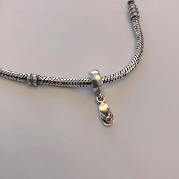 Pandora Jewelry Pandora Dangling Flip Flop Sterling Silver 925